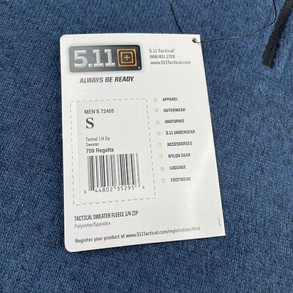5.11 Tactical Sweater Fleece 1/4 Zip Jacket NEW - Picture 4 of 11